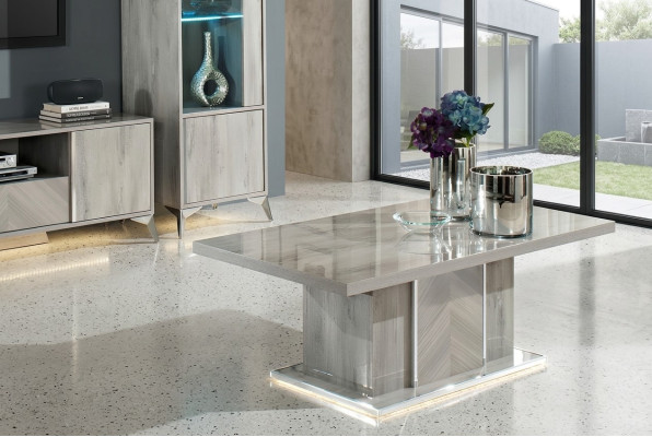 Luxury wooden coffee table for living room