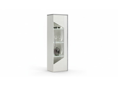 White display cabinet with 1 door modern design