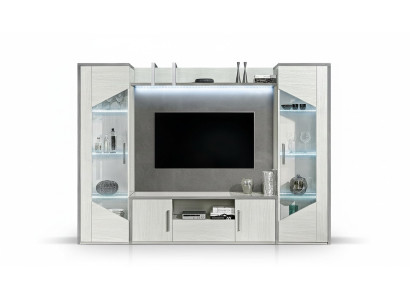 4-piece modern living room furniture set display cabinet new wood group