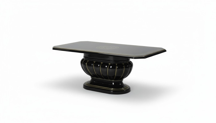 Luxury wooden coffee table, sofa table, black table