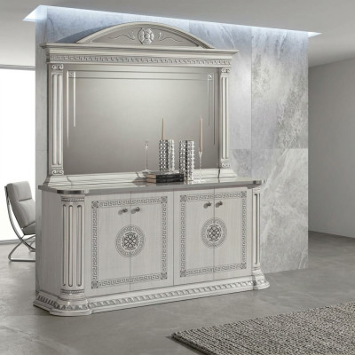 Chest of drawers set with mirror wooden cabinets furniture Italy