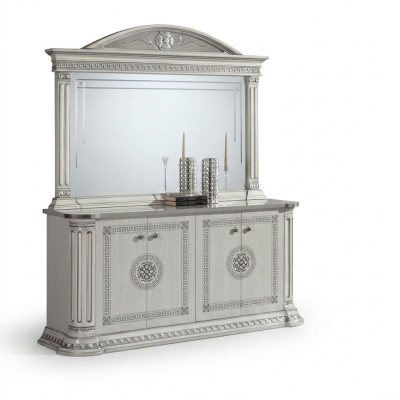 Chest of drawers set with mirror wooden cabinets furniture Italy