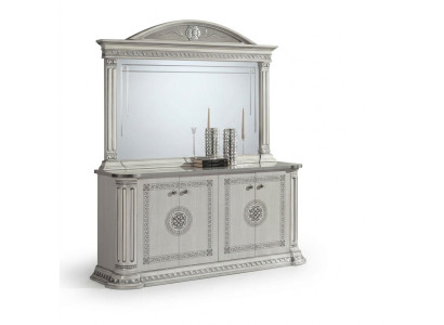 Chest of drawers set with mirror wooden cabinets furniture Italy