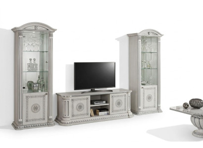 Mobile TV display cabinet for living room, 3-piece set in new wood