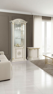 Luxury display cabinet with glass design furniture Italy