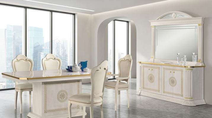 Luxury modern design classic dresser mirror buffet furniture set