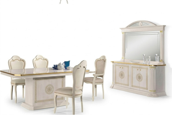 Luxury modern design classic dresser mirror buffet furniture set