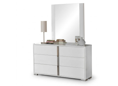 Modern wooden 2-piece nightstand set with mirror for new bedroom