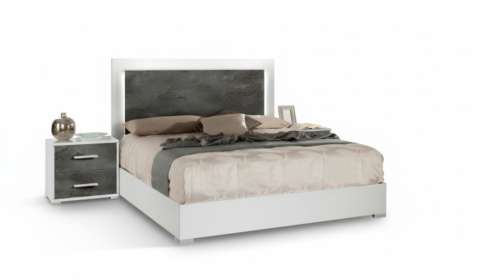 Double hotel luxury bed with nightstands 3 pieces