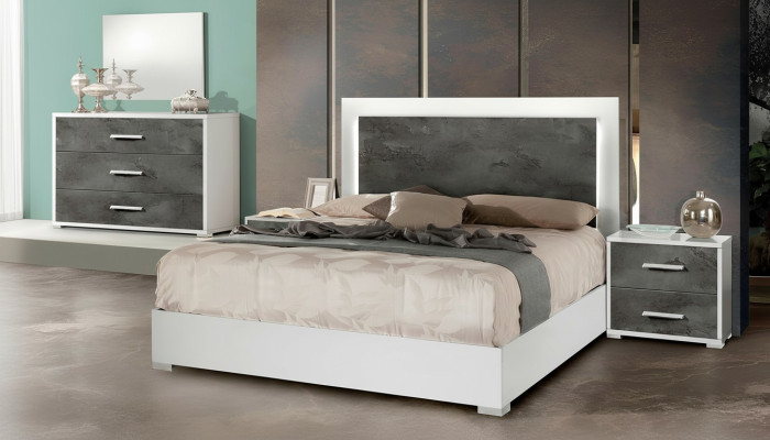 Lusso Doppio Hotel Design Bed Modern Wood 160x200cm New Hotel