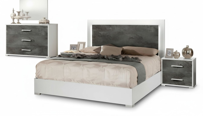 Lusso Doppio Hotel Design Bed Modern Wood 160x200cm New Hotel