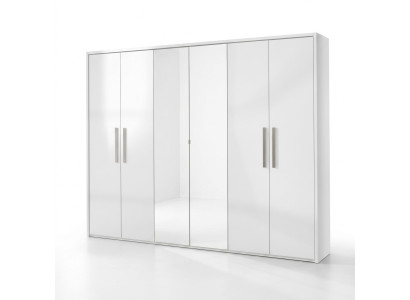 6-door wardrobe design mirror new