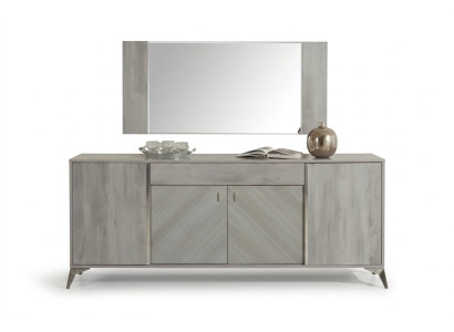 Modern gray wooden design furniture for the bedroom