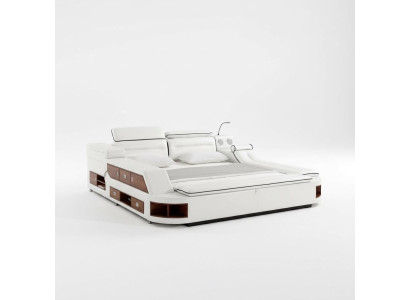 Design leather beds hotel double shelf massage lounger multifunctional bed