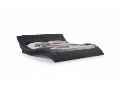 Double hotel beds, marriage/bedroom, leather bed, padded design, luxury.