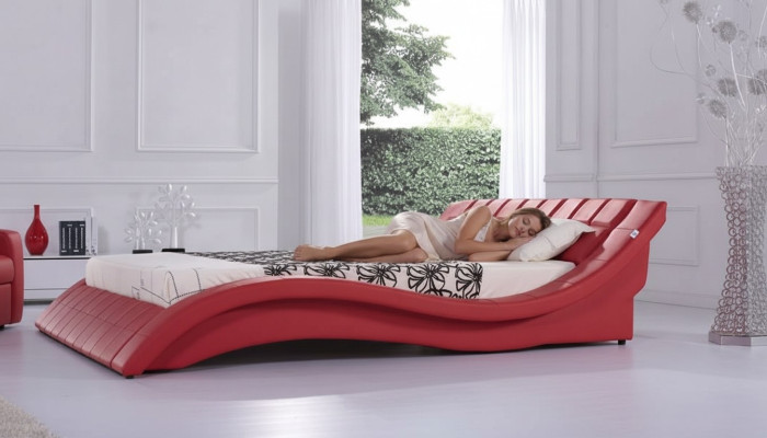 Double marriage bed beds XXL leather frame new double bed designer upholstery