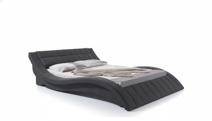 Double beds, marriage bedroom, luxury designer bed 180x200 leather hotel