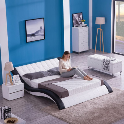 Design bed digital sound USB beds luxury bedroom furniture leather