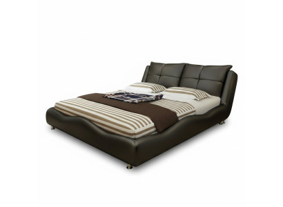 Modern hotel frame luxury bedroom beds design leather bed