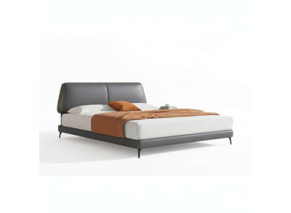 Design luxury double hotel beds marriage leather luxury bedroom bed