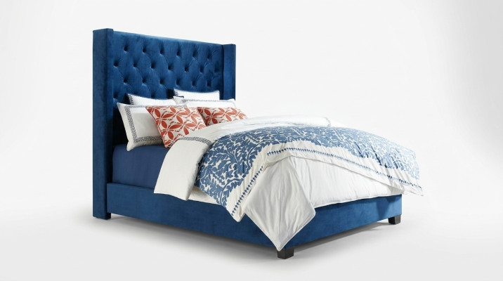 Chesterfield bedroom double beds design leather luxury bed hotel