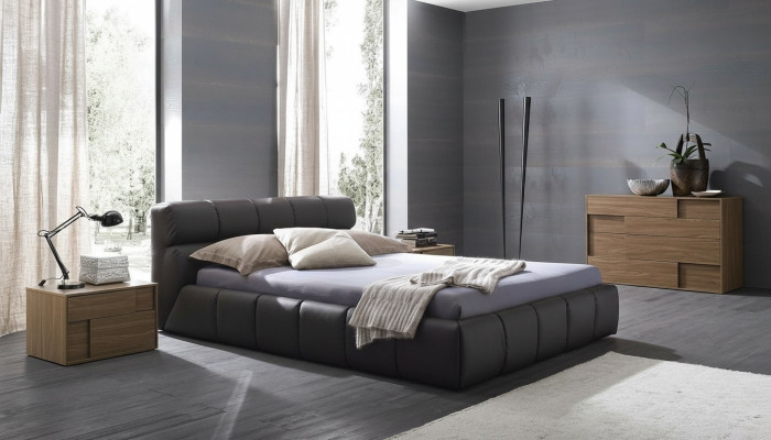 Beds Sleeping Room Leather 180x200cm New Bed Upholstered Design Luxury