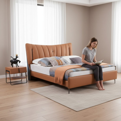 Double bed, matrimonial bed, designer bed NEW 180x200cm, designer upholstered bed, bed