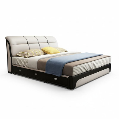 Beds Upholstery Textile Modern Wood Bedroom New Double Bed Chester Bed