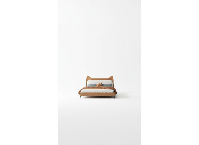 Modern hotel leather fabric double bed 160x200cm designer double bed