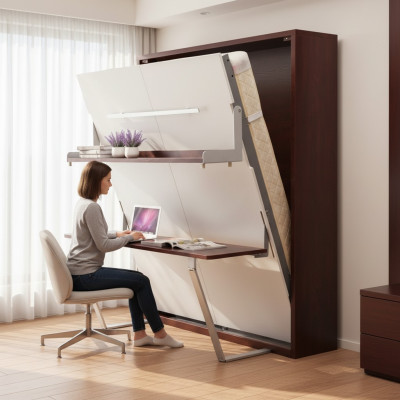 Desk, shelf, bed, 2-in-1 functional cabinet bed, furniture table, wall bed, beds