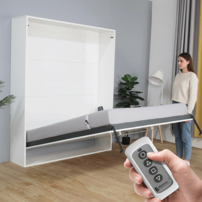 Electric Murphy Bed Wall Bed Remote Control Cabinets Beds Wardrobe New