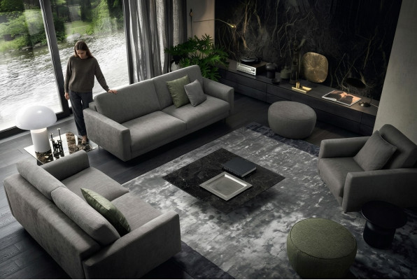 Seating set 331 seats modern wood exclusive design furniture armchair sofa set