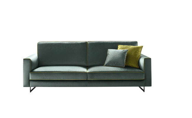 Italian sofa design luxury upholstered couch modern sofa 3-seater alfitalia new