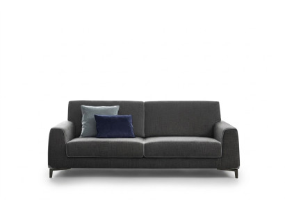 Design Gray Sofa 3-Seater Modern Fabric Couch Sofa Upholstered Sofas Luxury alfitalia