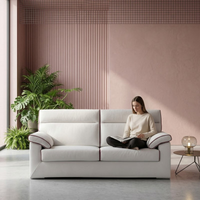 Sofa 3-seater living room suite sofas couch upholstery textile three-seater alfitalia new