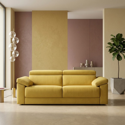 Big Sofas Couches Textile 3-Seater Sofa Couch Upholstery Seat Three-Seater alfitalia