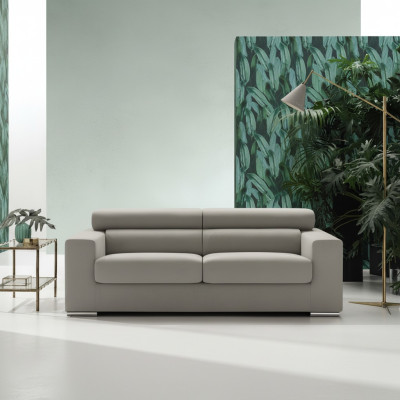 3-seater sofa couch modern luxury upholstery seat sofa fabric grey alfitalia