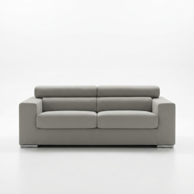 3-seater sofa couch modern luxury upholstery seat sofa fabric grey alfitalia