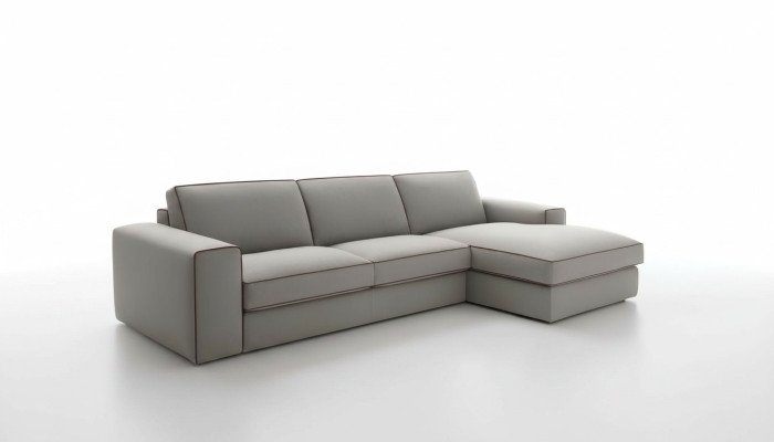 Fabric L-shaped couch living landscape corner sofa modern design sofa Focus alfitalia