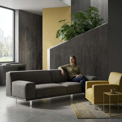Sofa set 3+1 seater textile relax set design sofas upholstered couches alfitalia