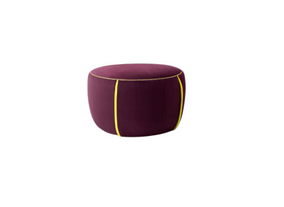 Oval Design Upholstered Stool Footstool Ottoman Seat Fabric Upholstered Pouf