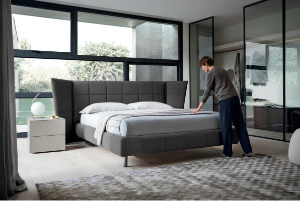Luxury design bed beds 160 x 200cm Dubai double hotel wood bedroom bed