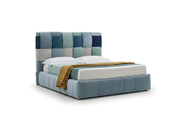 Modern luxury upholstered textile beds high-quality bedroom Italian furniture