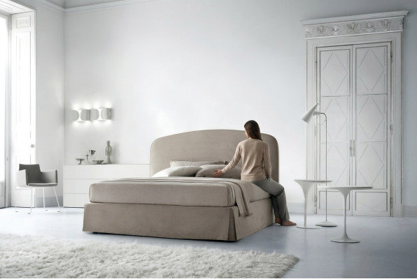 Bed, Cushion, Luxury Double Hotel Beds, Matrimonial 180x200cm Italian Furniture, Leather