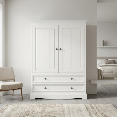 Wardrobe Classic XXL Cabinet Furniture Bedroom Country House Wardrobes Doors