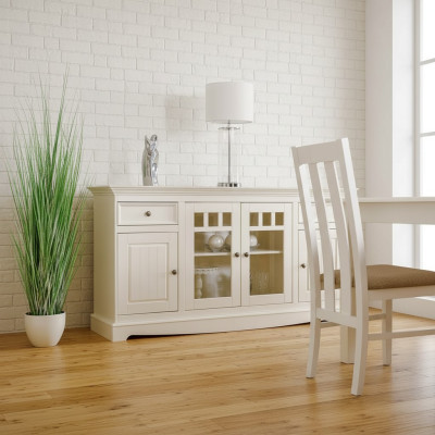 Classic dresser country house sideboard white buffet cabinet living room