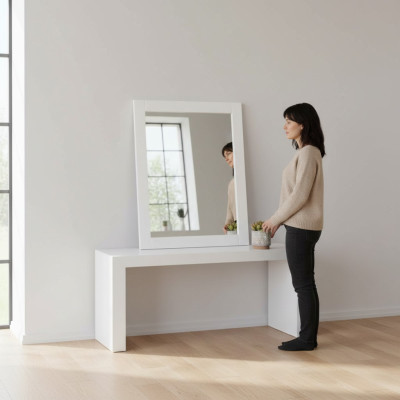 Wall mirror mirror for all rooms bathroom mirror hanging mirror wooden frame