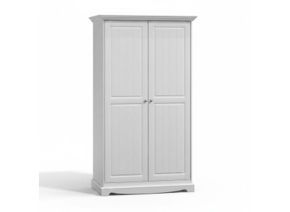 Country-style wardrobe cabinet multipurpose clothes closet wood cabinets white