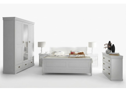 Furniture Bedroom Set Design Bed 2x Nightstand Dresser Wardrobe New 5-piece set