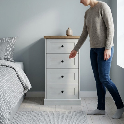 Country-style furniture high dresser cabinet designer cabinets white sideboard